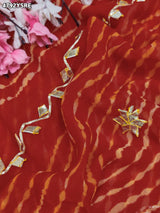 KcPc Royal Georgette Saree with Gotapatti Work MHS