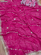 KcPc Traditional Georgette Leheriya Saree for Women MHS