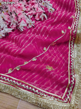 KcPc Traditional Georgette Leheriya Saree for Women MHS