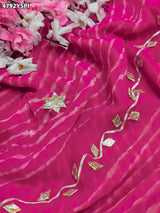 KcPc Traditional Georgette Leheriya Saree for Women MHS