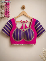 KcPc Premium Cotton Silk Ready to Wear Blouse with Mirror WorkPRD