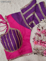 KcPc Premium Cotton Silk Ready to Wear Blouse with Mirror WorkPRD