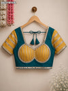 KcPc Designer Cotton Silk Mirror Work Ready to Wear BlousePRD