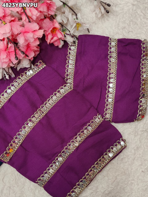 KcPc Traditional Cotton Silk Mirror Work Blouse  PRD