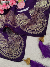 KcPc Premium Upada Silk Leheriya Saree with Zari WeavingPSP