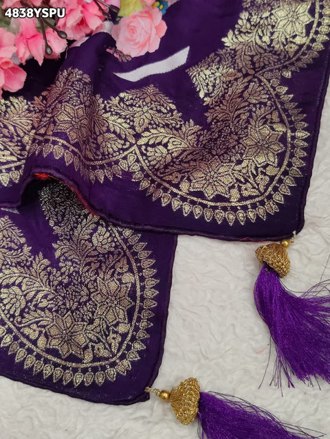 KcPc Premium Upada Silk Leheriya Saree with Zari Weaving  PSP