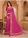 KcPc Traditional Upada Silk Leheriya Saree with Blouse PSP