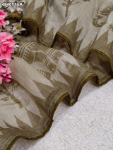 KcPc Designer Stone Work Cotton Silk Kalamkari SareeGAN