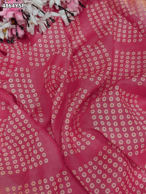 KcPc Premium Georgette Kalamkari Saree with Aari Tari Work   GAN