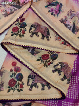 KcPc Traditional Georgette Kalamkari Saree for Women GAN
