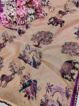 KcPc Traditional Georgette Kalamkari Saree for Women GAN
