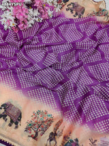 KcPc Traditional Georgette Kalamkari Saree for Women GAN