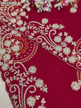 KcPc Premium Vichitra Silk Bandhani Saree with Peturn Work GAN