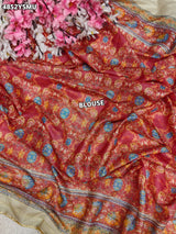 KcPc Premium Georgette Printed Saree with Mirror Work