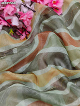 KcPc Traditional Leheriya Cotton Silk Saree with Designer Aari Tari WorkSTL