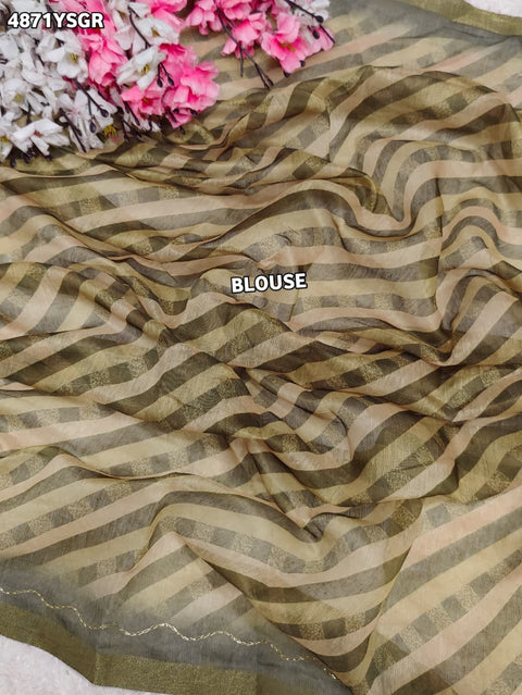 KcPc Premium Cotton Silk Leheriya Saree with Aari Tari Work Office Wear STL