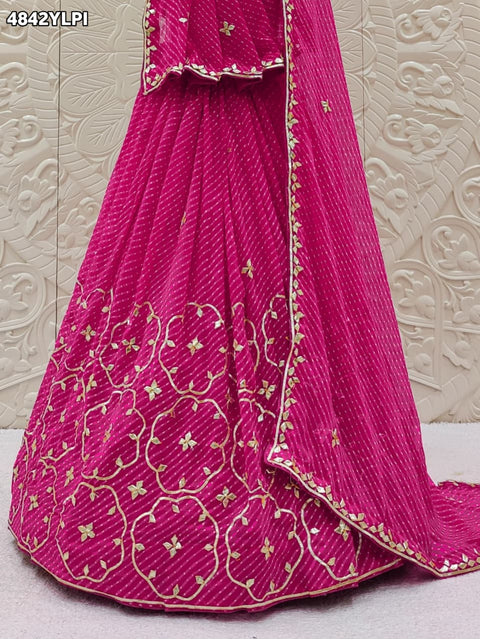KcPc Premium Georgette Leheriya Gottapati Work Traditional Lehenga   SFS