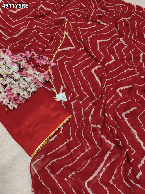 KcPc Beautiful Cotton Silk Zig Zag Saree with Bijiya Work  SRK