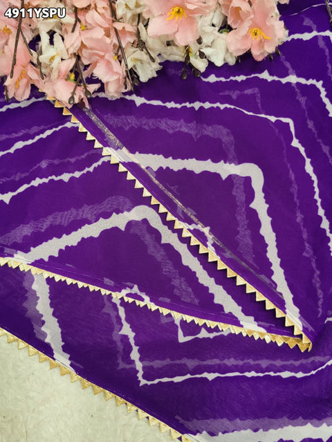 KcPc Stylish Zig Zag Cotton Silk Saree for Women  SRK