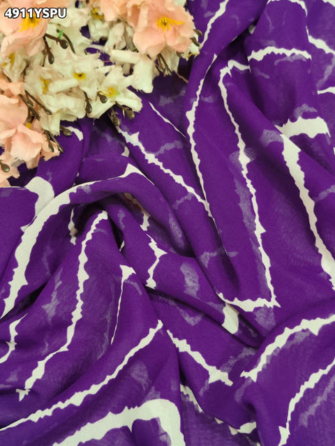 KcPc Stylish Zig Zag Cotton Silk Saree for Women  SRK
