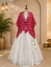 KcPc Chinon Silk Indo Western Lehenga with Cutdana WorkMLML