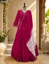 KcPc Chinon Silk Indo Western Lehenga with Cutdana WorkMLML