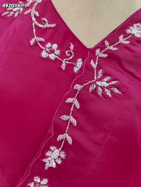 KcPc Chinon Silk Indo Western Lehenga with Cutdana Work  MLML