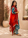 KcPc Georgette Bandhani Chunri with Designer Gotapatti Border