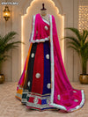 KcPc Traditional Leheriya Georgette Lehenga with Gota WorkMHS