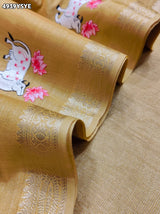 KcPc Tissue Silk Banarasi Saree with Kashida WorkSWA