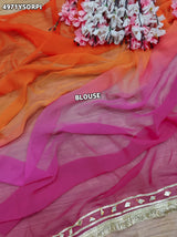 KcPc Georgette Designer Saree with Traditional Gotapatti Work MHS