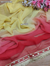 KcPc Traditional Georgette Saree with Beautiful Gotapatti Work MHS