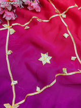 KcPc Beautiful Georgette Saree with Traditional Gotapatti Work MHS
