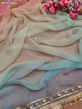KcPc Georgette Traditional Saree with Gotapatti Work MHS