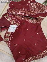 KcPc Designer Cotton Silk Ready To Wear Blouse with Tari WorkPRD