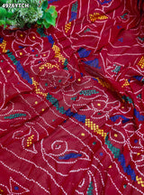 KcPc Premium Georgette Pila Chunri for Festive Occasions
