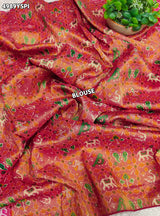 KcPc Designer Tissue SilkPatola Style Saree with Zari WorkRG