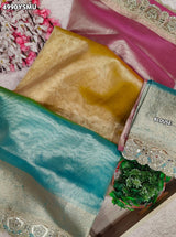 KcPc Elegant Tissue Silk Saree with Designer Diamond Stone WorkNDA