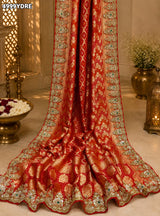 KcPc Designer Georgette Banarasi Dupatta with Heavy Embroidery Work