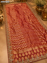 KcPc Designer Georgette Banarasi Dupatta with Heavy Embroidery Work