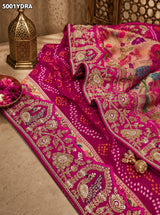 KcPc Designer Georgette Kalamkari Dupatta with Heavy Embroidery