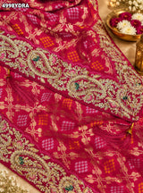 KcPc Traditional Georgette Banarasi Dupatta with Designer Embroidery