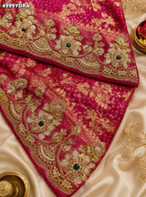 KcPc Georgette Banarasi Style Dupatta with Heavy Embroidery Work