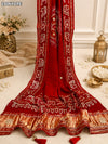KcPc Gaji Silk Bandhani Style Dupatta with Gota Patti Work AMT