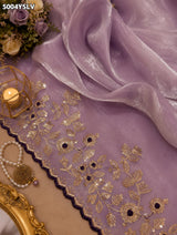 KcPcTissue Silk Designer Style Saree with Embroidery Work HM