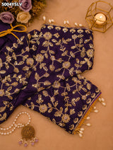KcPcTissue Silk Designer Style Saree with Embroidery Work HM
