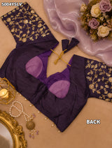 KcPcTissue Silk Designer Style Saree with Embroidery Work HM