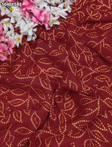 KcPc Traditional Bandhani Style Viscose Silk Saree with Elegant Zari Weaving SSM