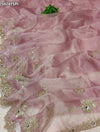 KcPc Tissue Silk Designer Saree with Embroidery Work AJD
