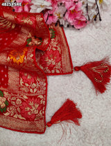 KcPc Banarasi Style Georgette Saree with Zari Weaving Festive Wear SareeVKFH